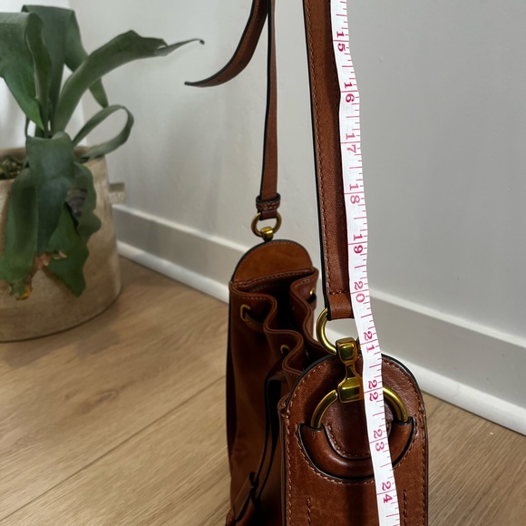 Frye Leather Crossbody Drawstring Purse - Picture 11 of 11